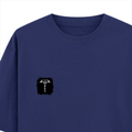 Oversized Classic T-Shirt | Unisex Relaxed Fit | 100% Super-Combed Cotton | Pre-Shrunk, Double-Stitched | Adults | Personalized | Typography | Happiness | Positivity | Everyday | Positive | Always Happy - left pocket - Royal Blue - mockup 3