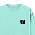 Oversized Classic T-Shirt | Unisex Relaxed Fit | 100% Super-Combed Cotton | Pre-Shrunk, Double-Stitched | Adults | Personalized | Typography | Happiness | Positivity | Everyday | Positive | Always Happy - right pocket - Mint - mockup 4