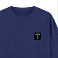 Oversized Classic T-Shirt | Unisex Relaxed Fit | 100% Super-Combed Cotton | Pre-Shrunk, Double-Stitched | Adults | Personalized | Typography | Happiness | Positivity | Everyday | Positive | Always Happy - right pocket - Royal Blue - mockup 4
