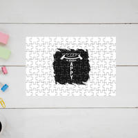 Jigsaw Puzzle | 120 Pieces A4 Size | Recycled Paper Semi-Glossy Finish | Fade-Proof Engaging Entertainment | Unisex | Personalized | Typography | Happiness | Positivity | Everyday | Positive | Always Happy