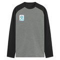 Male Raglan T-Shirt | Men's Regular Fit | 180 GSM Bio-Washed Fabric | Double Stitched, Ribbed Neck | Personalized | Typography | Vacation | Beach | Everyday | Humorous | Vacation Mode On - left pocket - mockup 3
