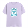 Male Classic Crew T-Shirt | Men's Regular Fit | 180 GSM Bio-Washed Cotton | Pre-Shrunk, Double-Stitched | Personalized | Typography | Vacation | Beach | Everyday | Humorous | Vacation Mode On - front - Lavender - mockup 1