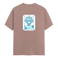 Male Classic Crew T-Shirt | Men's Regular Fit | 180 GSM Bio-Washed Cotton | Pre-Shrunk, Double-Stitched | Personalized | Typography | Vacation | Beach | Everyday | Humorous | Vacation Mode On - back - Mushroom - mockup 2
