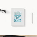Daily Planner | 3-Month Undated | Soft-Bound | 204 Pages, Dotted Notes | Unisex Adult | Personalized | Typography | Vacation | Beach | Everyday | Humorous | Vacation Mode On - front - White - mockup 1