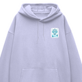Oversized Hoodie | Relaxed Fit Unisex | 400 GSM Cotton Blend | Pre-Shrunk Warmth & Comfort | Adults | Personalized | Typography | Vacation | Beach | Everyday | Humorous | Vacation Mode On - left pocket - Lavender - mockup 3