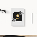 Daily Planner | 3-Month Undated | Soft-Bound | 204 Pages, Dotted Notes | Unisex Adult | Personalized | Bold Graphic | Abstract Design | Everyday | Expressive | The Golden N - front - White - mockup 1
