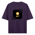 Oversized Classic T-Shirt | Unisex Relaxed Fit | 100% Super-Combed Cotton | Pre-Shrunk, Double-Stitched | Adults | Personalized | Bold Graphic | Abstract Design | Everyday | Expressive | The Golden N - back - Purple - mockup 2