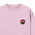 Oversized Standard T-Shirt | Unisex Relaxed Fit | 100% Super Combed Cotton | Soft, Breathable, Durable | Adult | Personalized | Typography | Humor | Everyday | Humorous | Married Life, No Peace - right pocket - Light Baby Pink - mockup 4