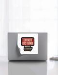 Stickers | Various Sizes | 100 Microns Matte Laminated | Die-Cut, Indoor/Outdoor Durable | Unisex | Personalized | Typography | Humor | Everyday | Humorous | Married Life, No Peace - front_8x8 - 8x8 - mockup 8