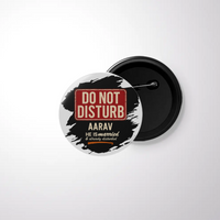 Pin Button Badge | Durable Metal | Glossy Finish | Unisex | Personalized | Typography | Humor | Everyday | Humorous | Married Life, No Peace