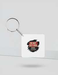 Keychain | Rectangle Square Slim | Durable Acrylic | Fade-Proof Glossy Finish | Unisex | Personalized | Typography | Humor | Everyday | Humorous | Married Life, No Peace