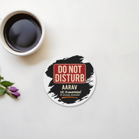 Acrylic Coaster | Square & Round Shapes | Durable Acrylic | Glossy Finish Surface Protection | Unisex | Personalized | Typography | Humor | Everyday | Humorous | Married Life, No Peace
