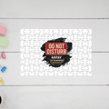 Jigsaw Puzzle | 120 Pieces A4 Size | Recycled Paper Semi-Glossy Finish | Fade-Proof Engaging Entertainment | Unisex | Personalized | Typography | Humor | Everyday | Humorous | Married Life, No Peace - front - mockup 1