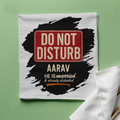 Cloth Napkin | Standard Dining Size | 100% Polyester | Soft, Durable, Hemmed | Unisex | Personalized | Typography | Humor | Everyday | Humorous | Married Life, No Peace - front - White - mockup 1