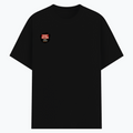 Basic T-Shirt | Unisex Fit XS-2XL | 180 GSM Poly-Cotton Blend | Soft Finish, Durable | Adults | Personalized | Typography | Humor | Everyday | Humorous | Married Life, No Peace - right pocket - Black - mockup 4