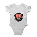Baby Romper | 0-12 Months | 180 GSM Bio-Washed Cotton | Double-Stitched, Pre-Shrunk | Unisex | Personalized | Typography | Humor | Everyday | Humorous | Married Life, No Peace - back - White - mockup 2