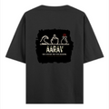 Oversized Standard T-Shirt | Unisex Relaxed Fit | 100% Super Combed Cotton | Soft, Breathable, Durable | Adult | Personalized | Typography | Hand Gestures | Self-expression | Everyday | Humorous | Humorous K-pop - back - Black - mockup 2