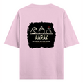 Oversized Standard T-Shirt | Unisex Relaxed Fit | 100% Super Combed Cotton | Soft, Breathable, Durable | Adult | Personalized | Typography | Hand Gestures | Self-expression | Everyday | Humorous | Humorous K-pop - back - Light Baby Pink - mockup 2