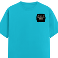 Male Classic Crew T-Shirt | Men's Regular Fit | 180 GSM Bio-Washed Cotton | Pre-Shrunk, Double-Stitched | Personalized | Typography | Hand Gestures | Self-expression | Everyday | Humorous | Humorous K-pop - left pocket - SkyBlue - mockup 3