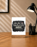 Acrylic Photo Frame with Stand | 5x7 Inch | Acrylic & Wood | UV Printed Tabletop Display | Universal | Personalized | Typography | Hand Gestures | Self-expression | Everyday | Humorous | Humorous K-pop - front - mockup 1
