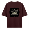 Oversized Classic T-Shirt | Unisex Relaxed Fit | 100% Super-Combed Cotton | Pre-Shrunk, Double-Stitched | Adults | Personalized | Typography | Hand Gestures | Self-expression | Everyday | Humorous | Humorous K-pop - back - Maroon - mockup 2