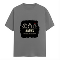 Female Classic Crew T-Shirt | Regular Fit | 180 GSM Bio-Washed Cotton Blend | Pre-Shrunk, Double-Stitched | Women | Personalized | Typography | Hand Gestures | Self-expression | Everyday | Humorous | Humorous K-pop - front - Charcoal Melange - mockup 1
