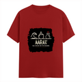 Female Classic Crew T-Shirt | Regular Fit | 180 GSM Bio-Washed Cotton Blend | Pre-Shrunk, Double-Stitched | Women | Personalized | Typography | Hand Gestures | Self-expression | Everyday | Humorous | Humorous K-pop - front - Red - mockup 1