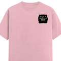 Female Classic Crew T-Shirt | Regular Fit | 180 GSM Bio-Washed Cotton Blend | Pre-Shrunk, Double-Stitched | Women | Personalized | Typography | Hand Gestures | Self-expression | Everyday | Humorous | Humorous K-pop - left pocket - Light Baby Pink - mockup 3