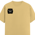 Female Classic Crew T-Shirt | Regular Fit | 180 GSM Bio-Washed Cotton Blend | Pre-Shrunk, Double-Stitched | Women | Personalized | Typography | Hand Gestures | Self-expression | Everyday | Humorous | Humorous K-pop - right pocket - Beige - mockup 4