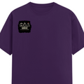 Female Classic Crew T-Shirt | Regular Fit | 180 GSM Bio-Washed Cotton Blend | Pre-Shrunk, Double-Stitched | Women | Personalized | Typography | Hand Gestures | Self-expression | Everyday | Humorous | Humorous K-pop - right pocket - Purple - mockup 4