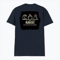 Men's V-Neck T-Shirt | Regular Fit | 180 GSM Bio-Washed Cotton | Durable Double-Stitched Seams | Everyday Wear | Personalized | Typography | Hand Gestures | Self-expression | Everyday | Humorous | Humorous K-pop - back - Navy Blue - mockup 2