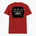 Men's V-Neck T-Shirt | Regular Fit | 180 GSM Bio-Washed Cotton | Durable Double-Stitched Seams | Everyday Wear | Personalized | Typography | Hand Gestures | Self-expression | Everyday | Humorous | Humorous K-pop - back - Red - mockup 2