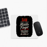 Mouse Pad | Standard Desk Size | Durable Fabric & Rubber | Skid-Proof Base, Smooth Surface, Fade-Proof | Unisex | Personalized | Typography | Humor | Friendship | Everyday | Humorous
