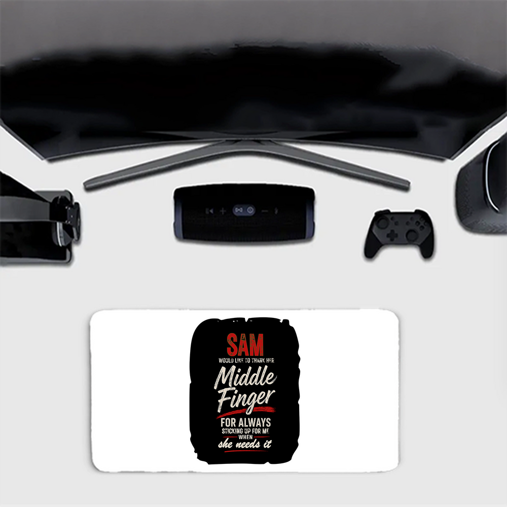Gaming Pad | Extended Sizes 60x30cm & 80x33cm | 3mm Thick Skid-Proof Base | Smooth Control & Fade-Proof | Unisex | Personalized | Typography | Humor | Friendship | Everyday | Humorous - front_80x33cm - mockup 1