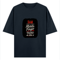 Oversized Classic T-Shirt | Unisex Relaxed Fit | 100% Super-Combed Cotton | Pre-Shrunk, Double-Stitched | Adults | Personalized | Typography | Humor | Friendship | Everyday | Humorous - front - Navy Blue - mockup 1