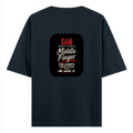 Oversized Classic T-Shirt | Unisex Relaxed Fit | 100% Super-Combed Cotton | Pre-Shrunk, Double-Stitched | Adults | Personalized | Typography | Humor | Friendship | Everyday | Humorous - back - Navy Blue - mockup 2