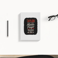 Daily Planner | 3-Month Undated | Soft-Bound | 204 Pages, Dotted Notes | Unisex Adult | Personalized | Typography | Humor | Friendship | Everyday | Humorous - back - White - mockup 2