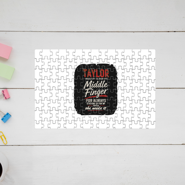 Jigsaw Puzzle | 120 Pieces A4 Size | Recycled Paper Semi-Glossy Finish | Fade-Proof Engaging Entertainment | Unisex | Personalized | Typography | Humor | Friendship | Everyday | Humorous