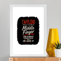 Framed Poster | Multiple Sizes & Colors | 300 GSM Art Paper, 1-inch Laminated Frame | Fade-Proof, Ready to Hang | Unisex | Personalized | Typography | Humor | Friendship | Everyday | Humorous - front_A3 Frame Poster - A3 Frame Poster - mockup 12