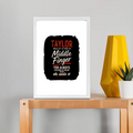 Framed Poster | Multiple Sizes & Colors | 300 GSM Art Paper, 1-inch Laminated Frame | Fade-Proof, Ready to Hang | Unisex | Personalized | Typography | Humor | Friendship | Everyday | Humorous - front_A4 Frame Poster - A4 Frame Poster - mockup 13