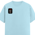 Male Classic Crew T-Shirt | Men's Regular Fit | 180 GSM Bio-Washed Cotton | Pre-Shrunk, Double-Stitched | Personalized | Typography | Humor | Friendship | Everyday | Humorous - right pocket - Baby Blue - mockup 4