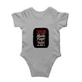 Baby Romper | 0-12 Months | 180 GSM Bio-Washed Cotton | Double-Stitched, Pre-Shrunk | Unisex | Personalized | Typography | Humor | Friendship | Everyday | Humorous - back - Grey Melange - mockup 2