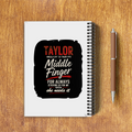 A5 Notepad | 120 Pages, Ruled/Unruled | 70 GSM Natural Shade Paper, 300 GSM Cover | Wire Bound | Everyday Use | Personalized | Typography | Humor | Friendship | Everyday | Humorous - back - White - mockup 2