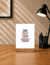 Acrylic Photo Frame With Stand - Assertive Democracy