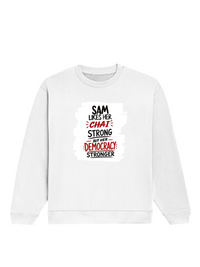 Oversized Sweatshirt | Relaxed Fit Unisex | 90% Cotton 10% Polyester 400 GSM | Pre-Shrunk Drop Shoulder | Unisex | Personalized | Typography | Democracy | Strength | Self-purchase | Assertive