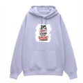 Oversized Hoodie | Relaxed Fit Unisex | 400 GSM Cotton Blend | Pre-Shrunk Warmth & Comfort | Adults | Personalized | Typography | Democracy | Strength | Self-purchase | Assertive - front - Lavender - mockup 1
