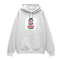 Oversized Hoodie | Relaxed Fit Unisex | 400 GSM Cotton Blend | Pre-Shrunk Warmth & Comfort | Adults | Personalized | Typography | Democracy | Strength | Self-purchase | Assertive