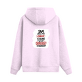 Oversized Hoodie | Relaxed Fit Unisex | 400 GSM Cotton Blend | Pre-Shrunk Warmth & Comfort | Adults | Personalized | Typography | Democracy | Strength | Self-purchase | Assertive - back - Light Baby Pink - mockup 2
