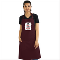 Apron | One Size Adjustable Fit | Cotton Drill Fabric | Two Pockets, Double-Stitched | Unisex Adults | Personalized | Typography | Democracy | Strength | Self-purchase | Assertive - front - Maroon - mockup 1