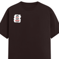 Female Classic Crew T-Shirt | Regular Fit | 180 GSM Bio-Washed Cotton Blend | Pre-Shrunk, Double-Stitched | Women | Personalized | Typography | Democracy | Strength | Self-purchase | Assertive - right pocket - Coffee Brown - mockup 4